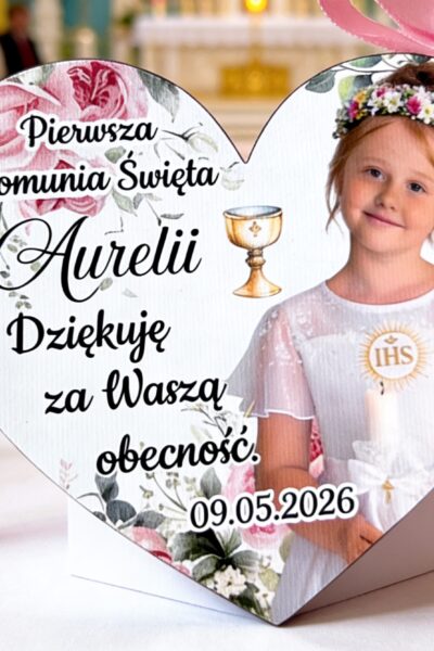 Magnes ze zdjęciem i dowolnym tekstem
