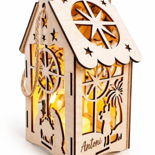Lampion adwentowy 21cm wys. z imieniem