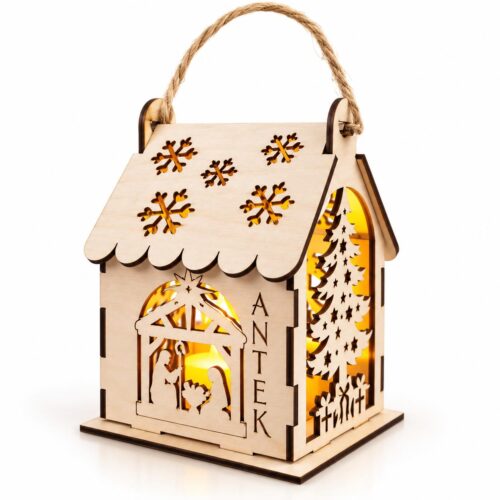 Lampion adwentowy 13cm wys. z imieniem